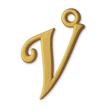 9ct Yellow Gold - Cursive Letter Charm