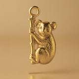9ct Yellow Gold - Koala Hugging Tree Charm
