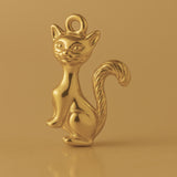 9ct Yellow Gold - Siamese Cat Charm
