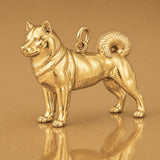 18ct Yellow Gold - Shiba Inu Dog Charm