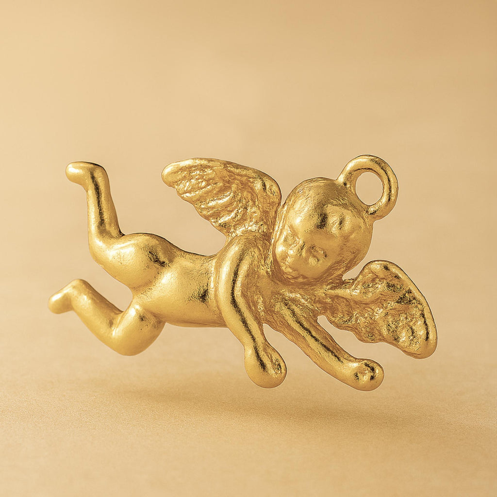 18ct Yellow Gold - Baby Cherub Charm