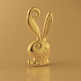 9ct Yellow Gold - Classic Playboy Bunny Charm