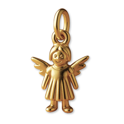 18ct Yellow Gold - Festive Angel Figurine Charm