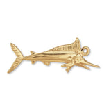 9ct Yellow Gold - Ocean Marlin Charm