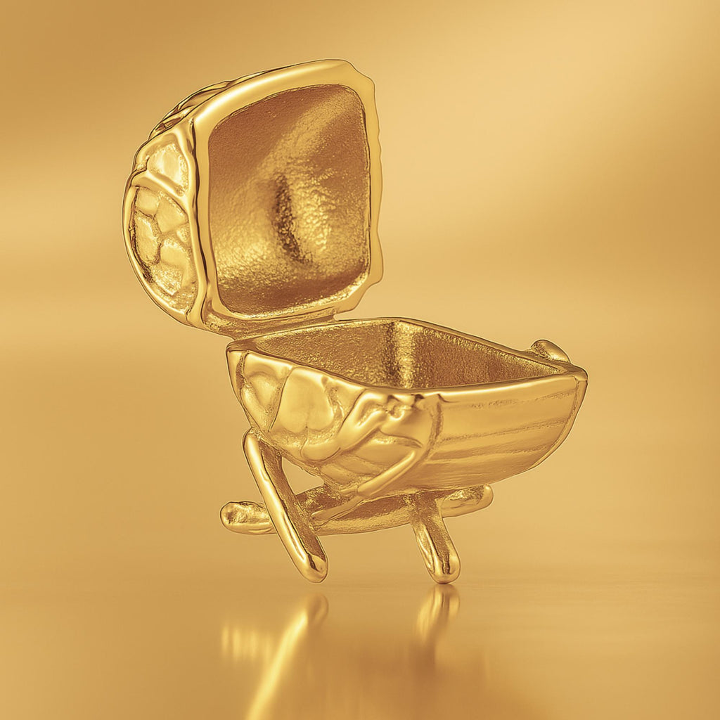 9ct Yellow Gold - Rustic Winery Display Barrel Charm