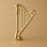 9ct Yellow Gold - Traditional Irish Harp Charm