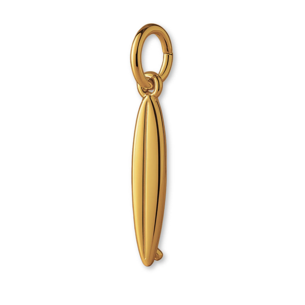 9ct Yellow Gold - Shortboard Surfboard Charm