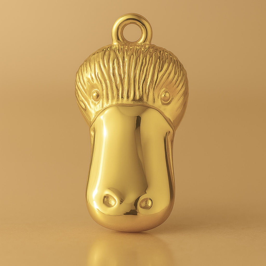 18ct Yellow Gold - Platypus Head Charm