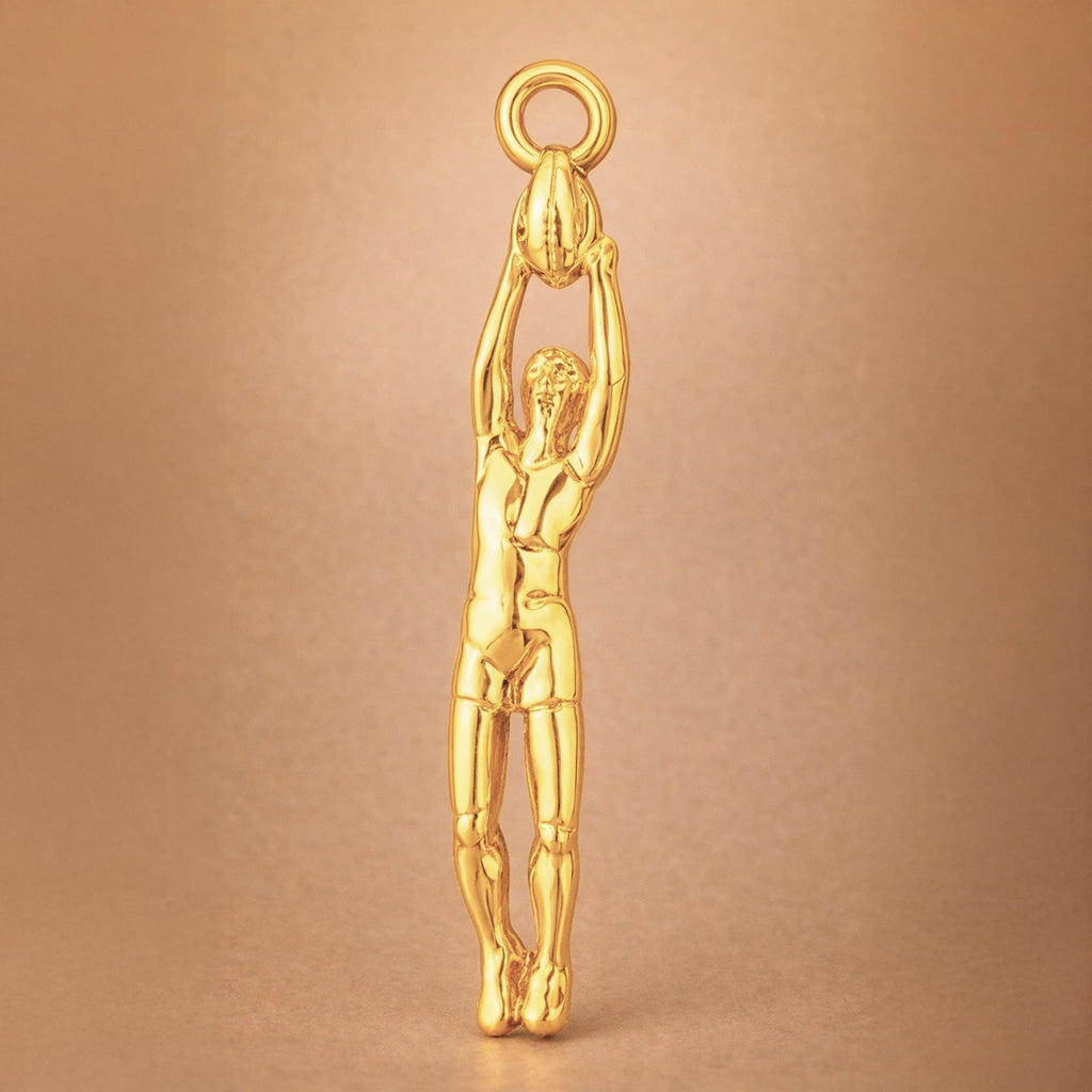 18ct Yellow Gold - AFL player Charm