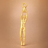 18ct Yellow Gold - AFL player Charm