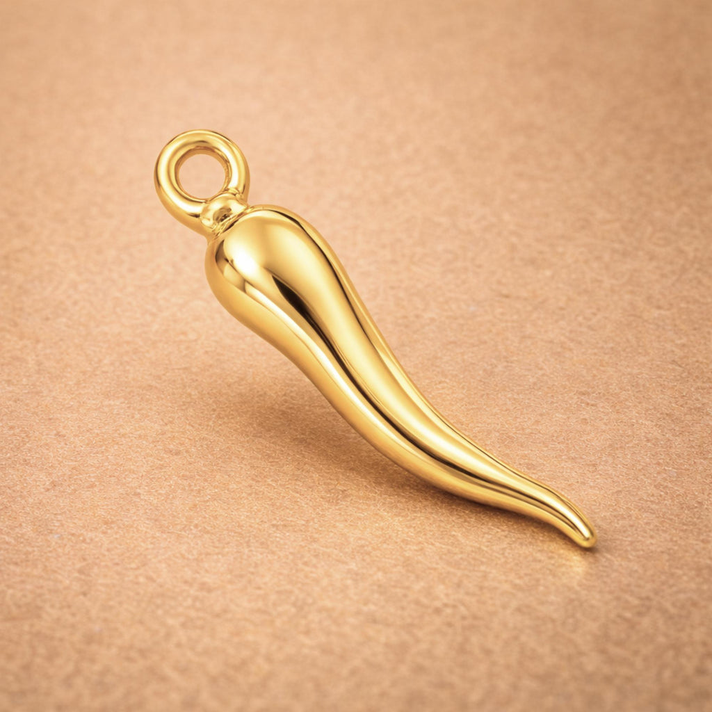 9ct Yellow Gold - Cornicello Charm