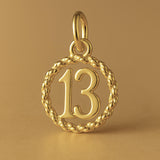 9ct Yellow Gold - 13 Wreath Charm