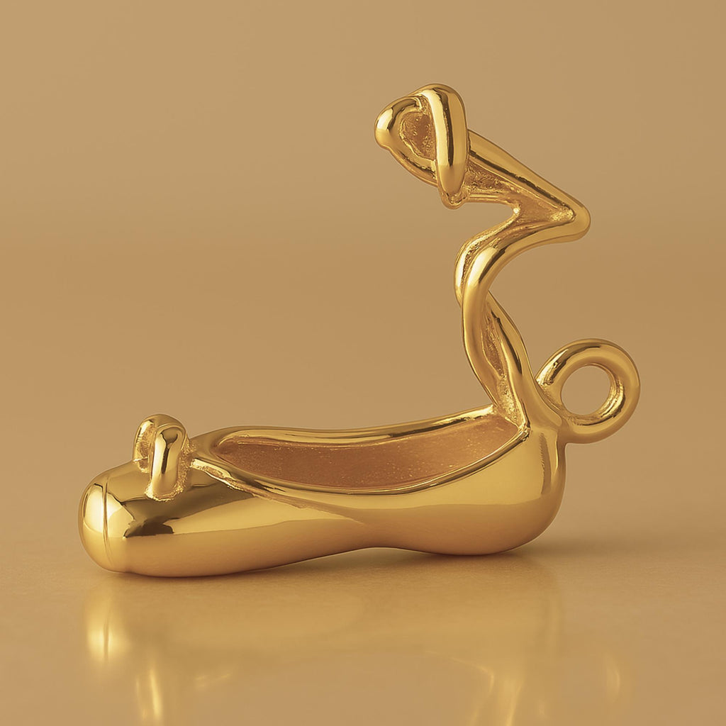 18ct Yellow Gold - Ballet Slipper Charm