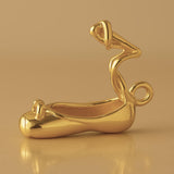 18ct Yellow Gold - Ballet Slipper Charm