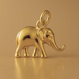 9ct Yellow Gold - Asian Elephant Charm