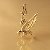 18ct Yellow Gold - Soaring Eagle Charm