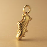 9ct Yellow Gold - Studded Football Boot Charm