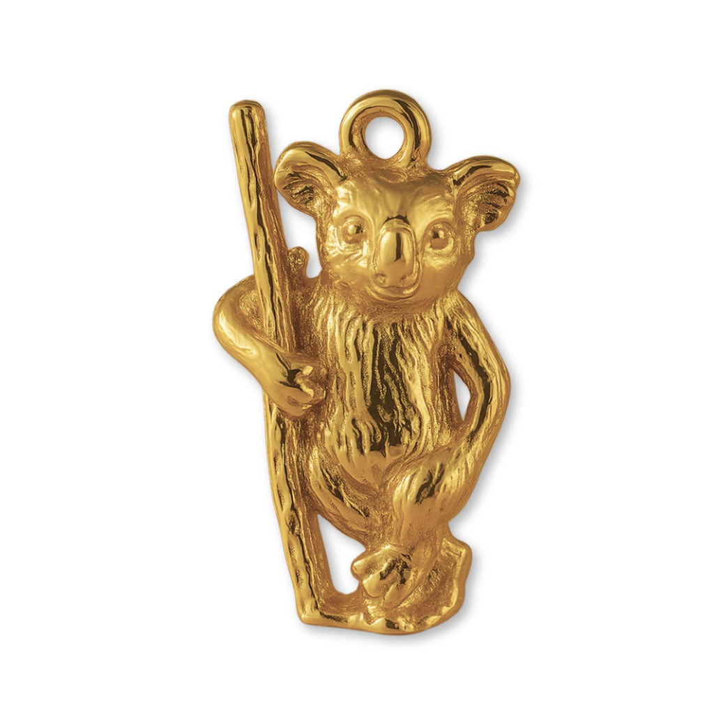 9ct Yellow Gold - Standing Koala Charm