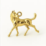 18ct Yellow Gold - Galloping Horse Charm