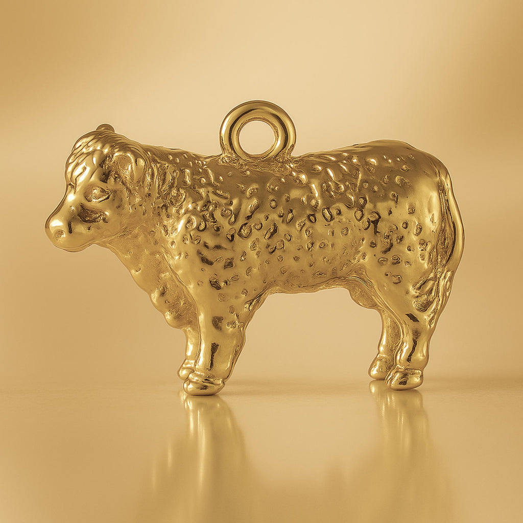 9ct Yellow Gold - Merino Sheep Charm