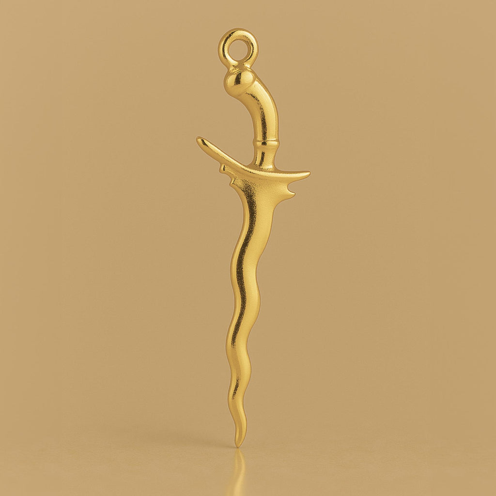 9ct Yellow Gold - Kris Sword Charm