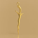 9ct Yellow Gold - Kris Sword Charm