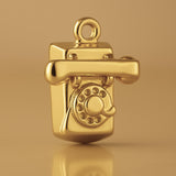 18ct Yellow Gold - Rotary Telephone Charm