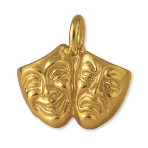 9ct Yellow Gold - Laugh Now Cry Later Charm