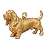 9ct Yellow Gold - Basset Hound Dog Charm