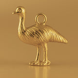 18ct Yellow Gold - Australian Emu Charm