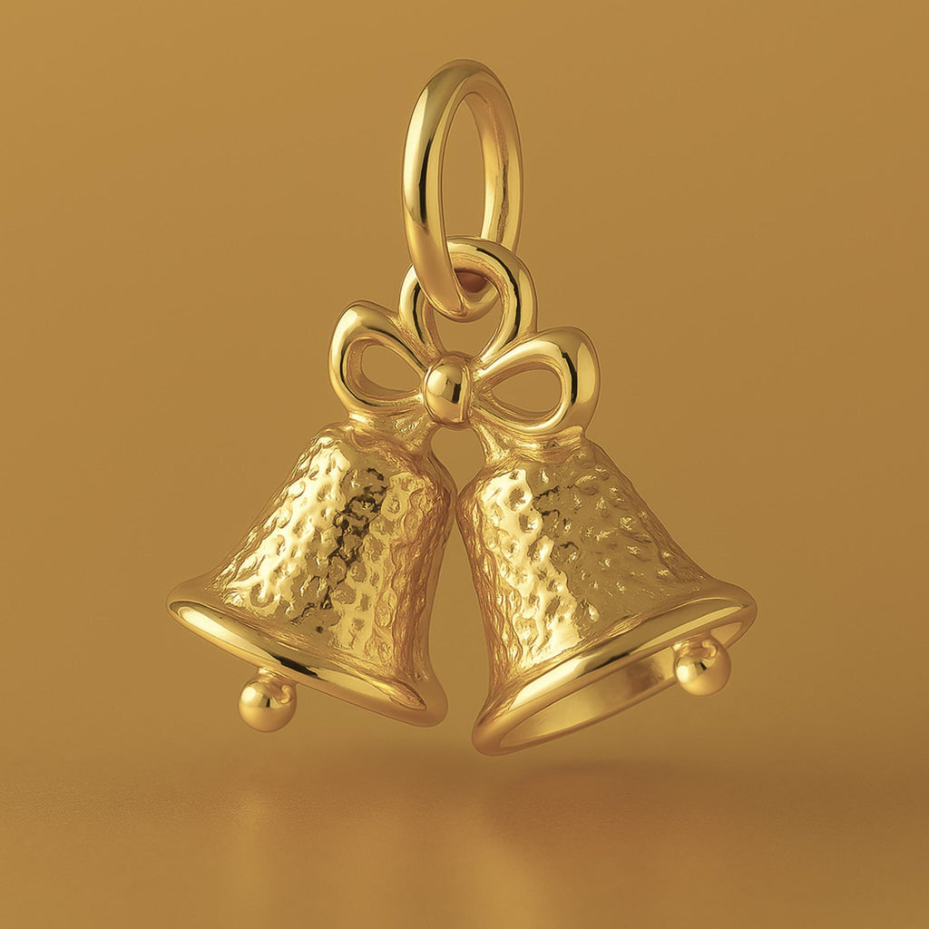 18ct Yellow Gold - Christmas Jingle Bells Charm