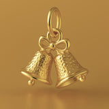 18ct Yellow Gold - Christmas Jingle Bells Charm