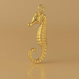 18ct Yellow Gold - Dwarf Seahorse Charm