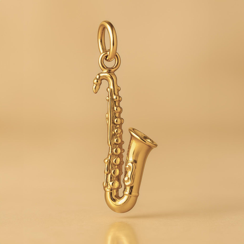 9ct Yellow Gold - Tenor Saxophone Charm