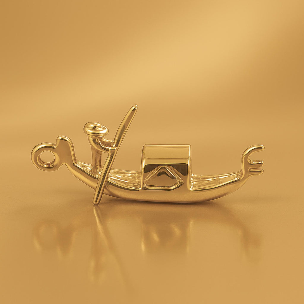 18ct Yellow Gold - Venetian Gondola Charm