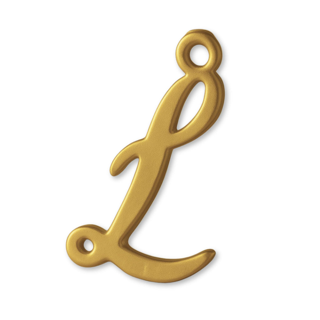 9ct Yellow Gold - Cursive Letter Charm