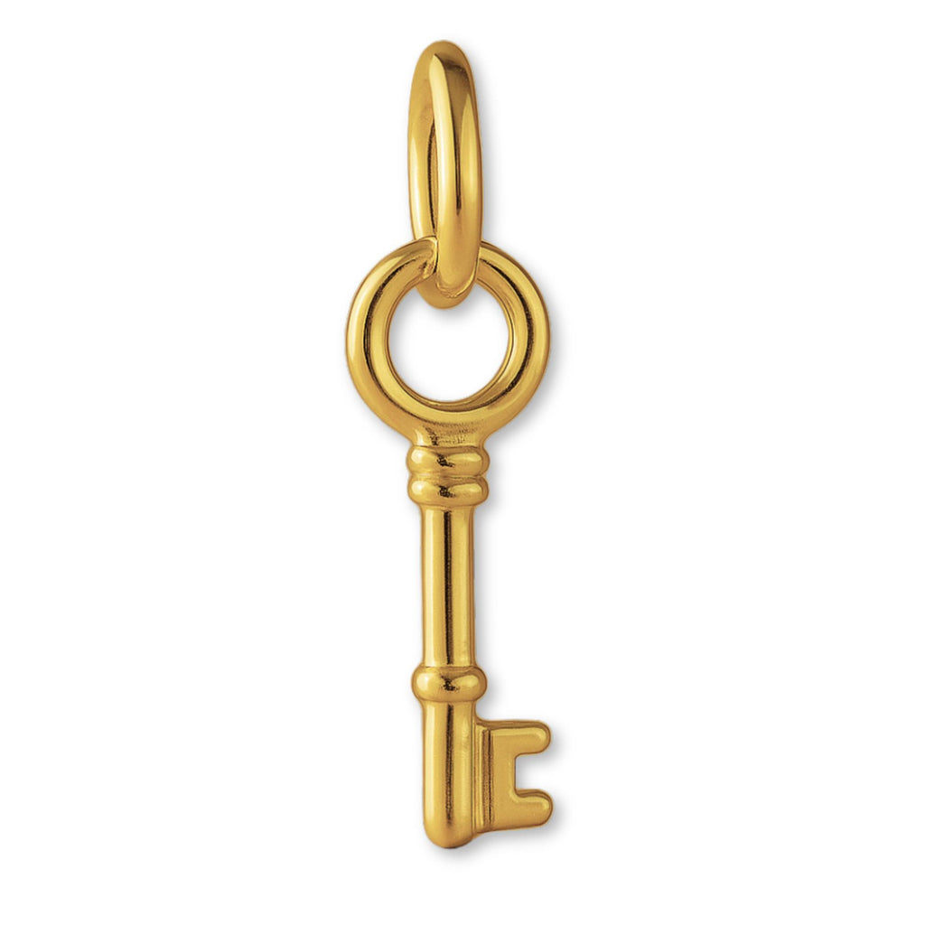 18ct Yellow Gold - Classic Vintage Key Charm
