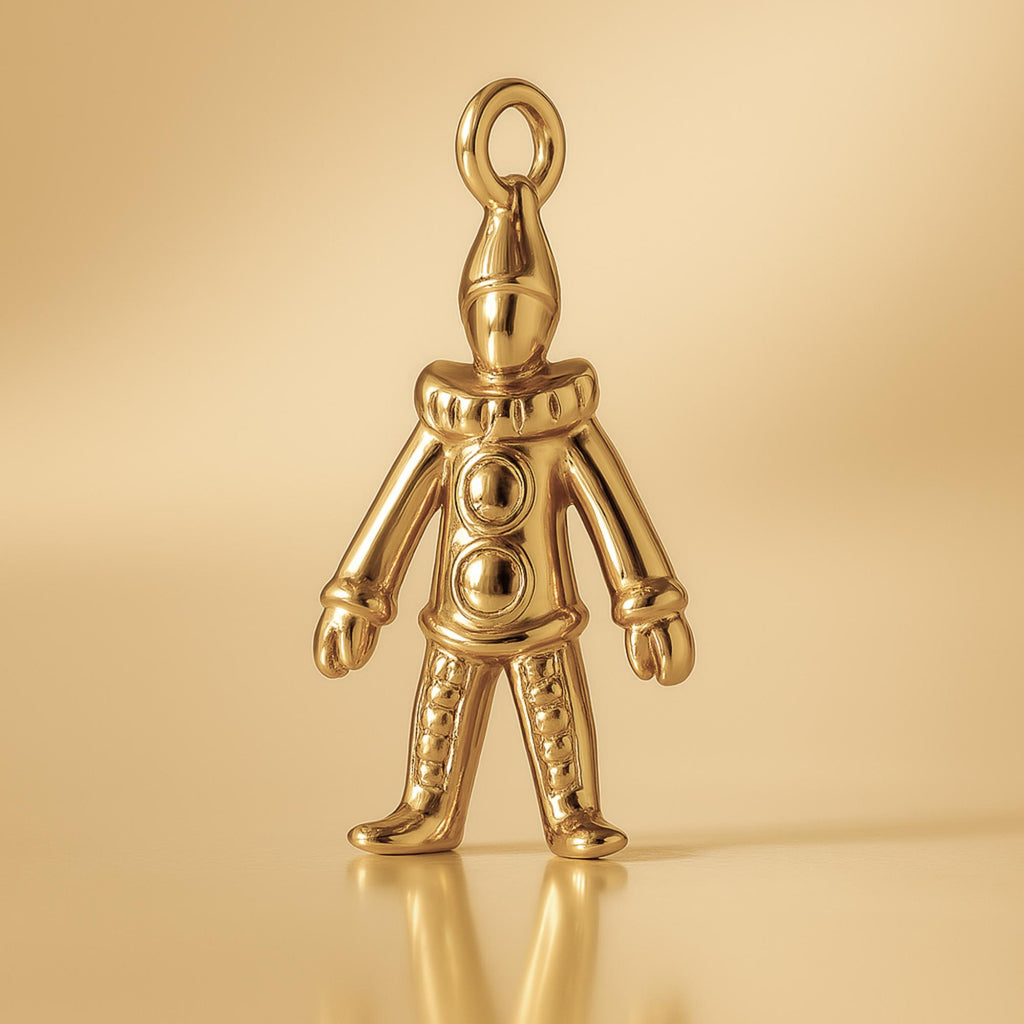9ct Yellow Gold - Circus Clown Charm