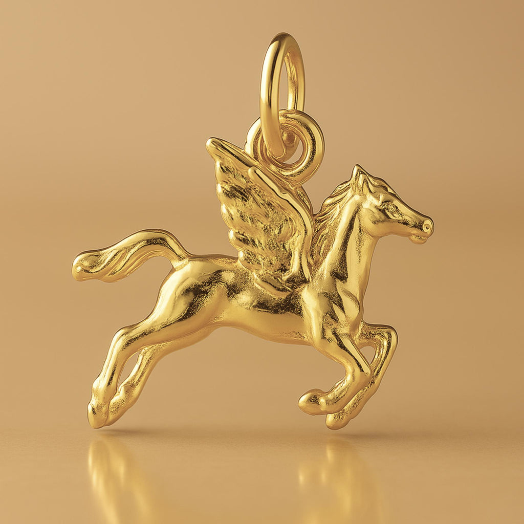 18ct Yellow Gold - Flying Pegasus Charm