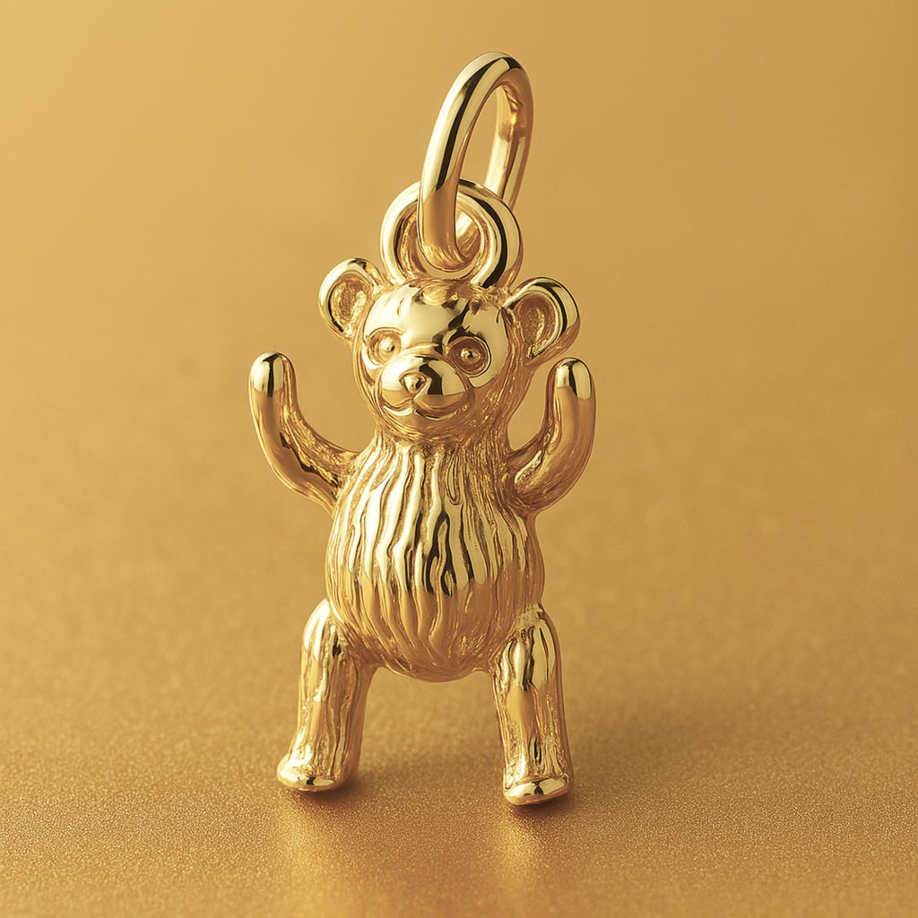 18ct Yellow Gold - Teddy Bear Charm