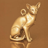 9ct Yellow Gold - Colourpoint Shorthair Cat Charm
