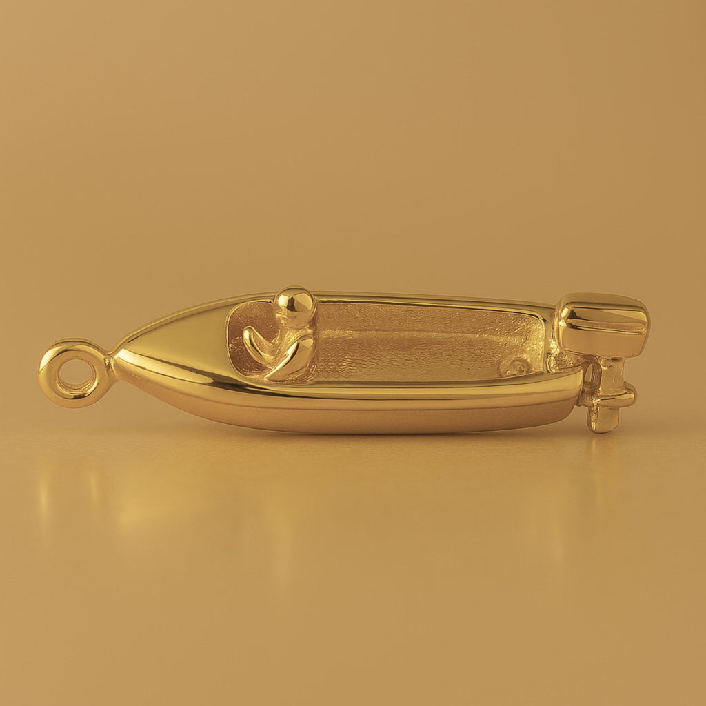 18ct Yellow Gold - Speed Boat Charm