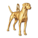 9ct Yellow Gold - Dalmatian Dog Charm