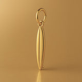 9ct Yellow Gold - Shortboard Surfboard Charm