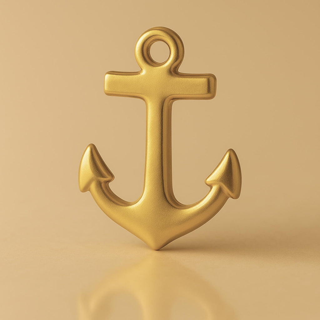 9ct Yellow Gold - Traditional Anchor Charm