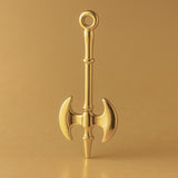 18ct Yellow Gold - Medieval Battle Axe Charm