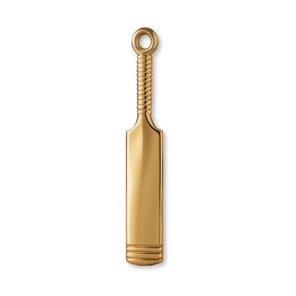 18ct Yellow Gold - Classic Cricket Bat Charm