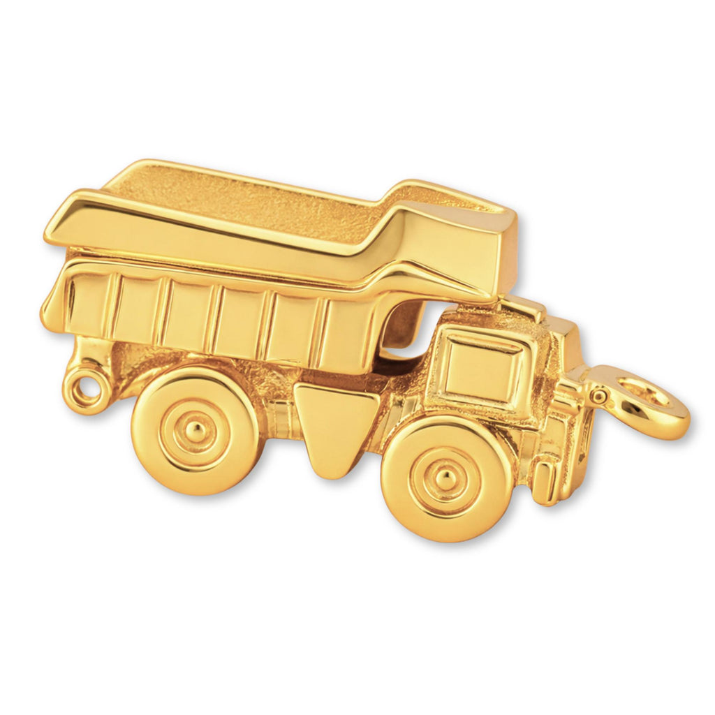 9ct Yellow Gold - Tipper Dump Truck Charm