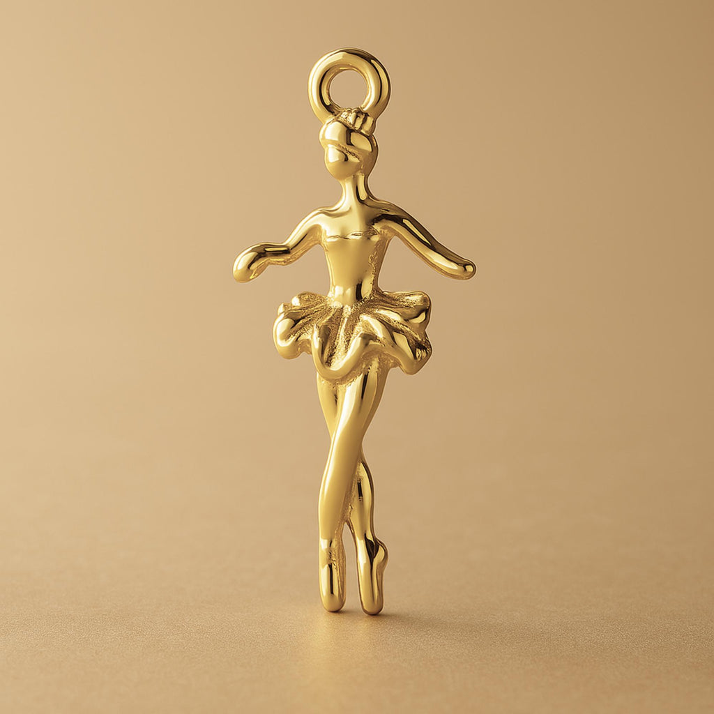 9ct Yellow Gold - Enpointe Ballerina Charm