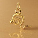 9ct Yellow Gold - Jungle Snake Charm
